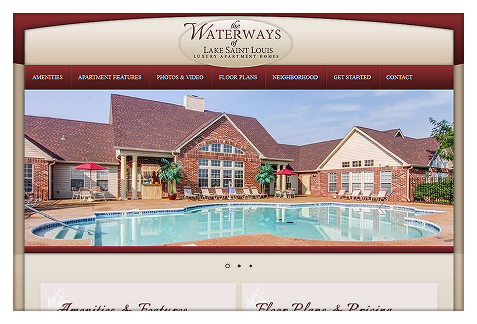 waterwaysapartments.com web design