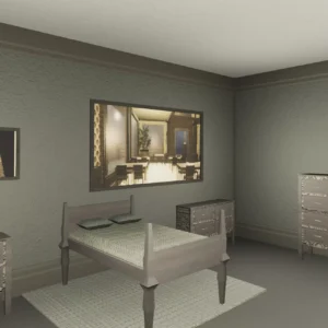 OWA Bedrooms 01: Beds, Dressers, Plants, Night Stands & Wall Pictures