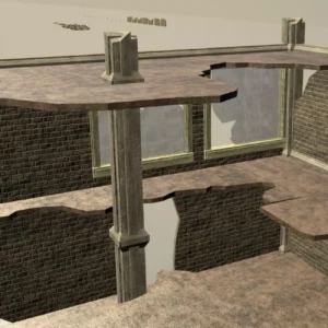 building with lots of damage