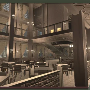 SP Ristorante Eatery Interior with tables and chairs