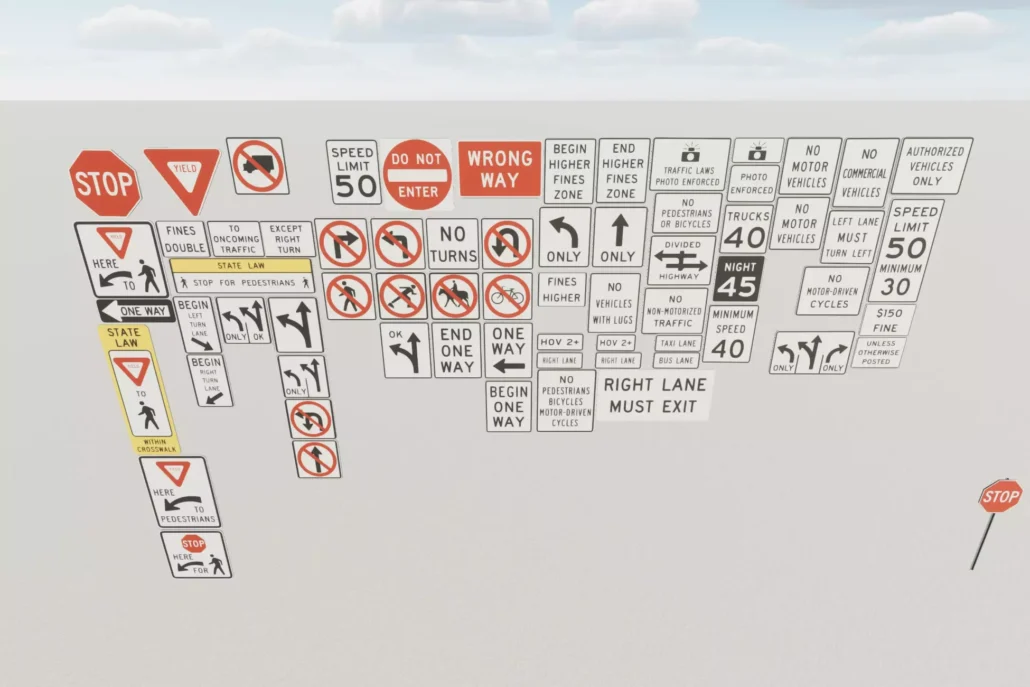 OWA Road Signs 3d